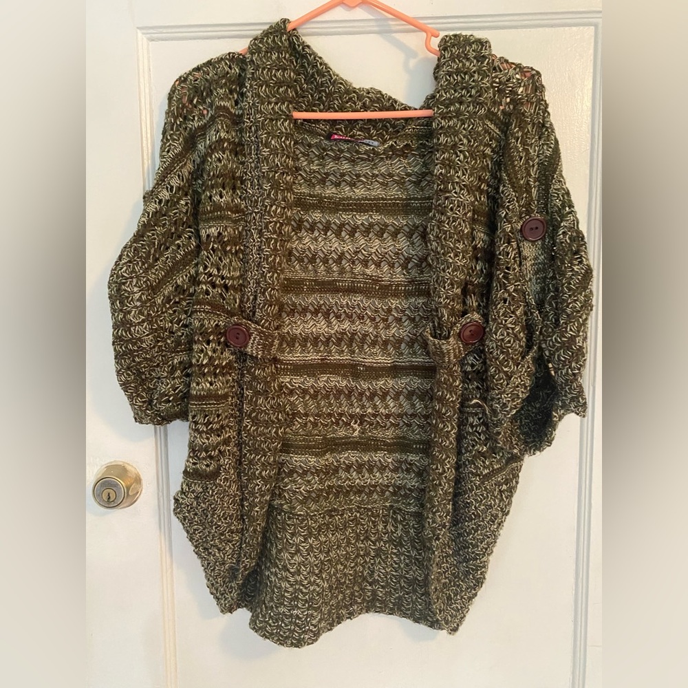 Brown Sweater Shrug, Size S